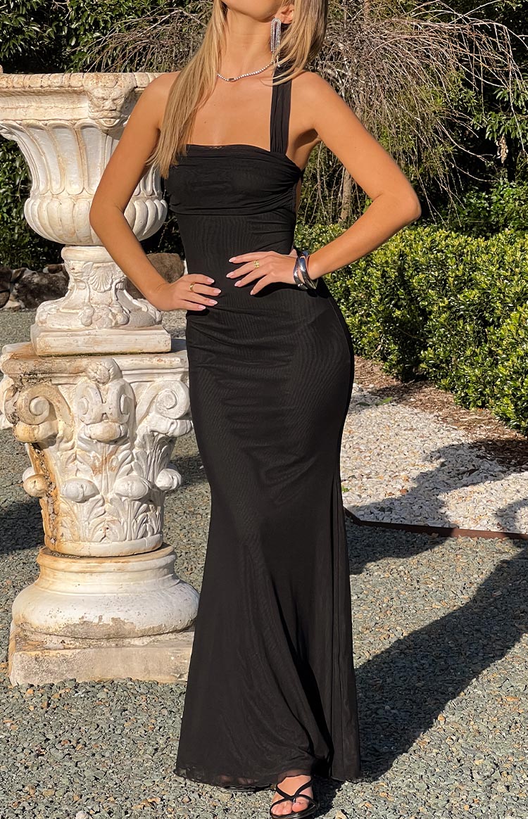 Amberley Black Mesh Formal Maxi Dress | Beginning Boutique AU Amberley Black Mesh Formal Maxi Dress | Beginning Boutique AU