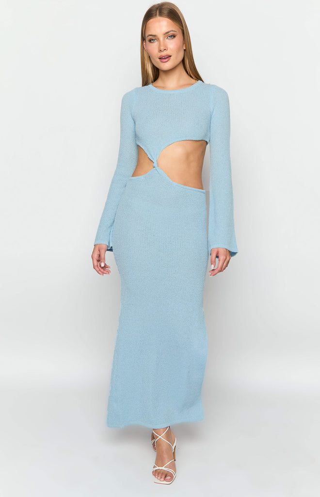 ARIAHN MAXI DRESS - MID BLUE