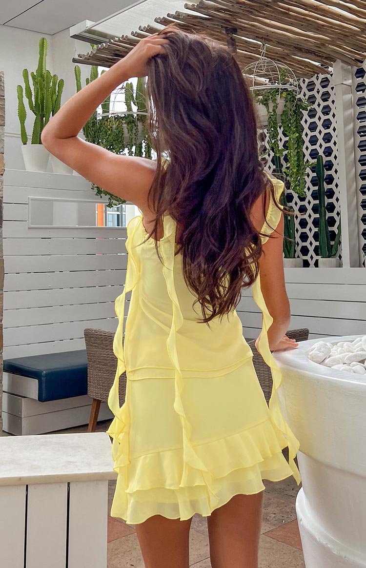 sachin and babi light blue dress Lois Halterneck Chiffon Mini Dress