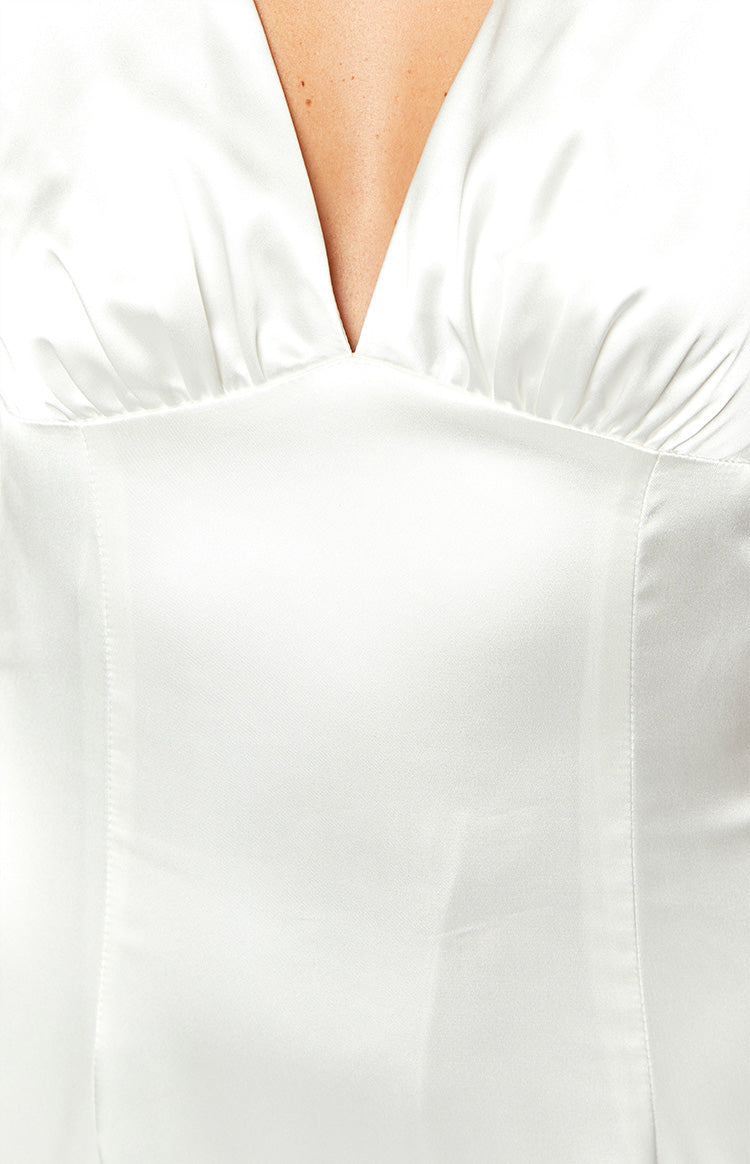 Clara White Maxi Dress - View 3 | Shop Formal Dress