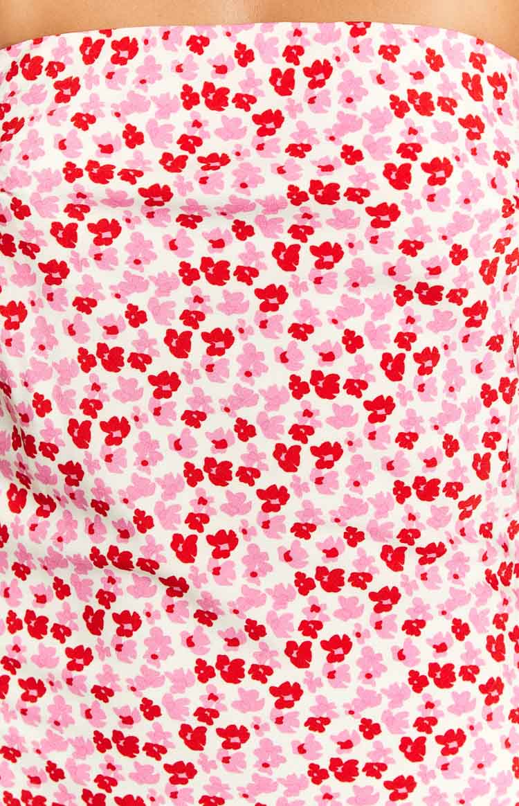 Ellie Pink And Red Speckled Mini Dress Image