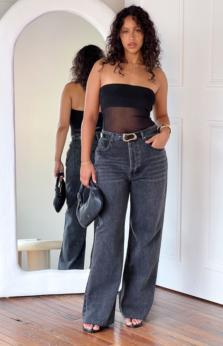 Essie Black Straight Leg Jeans Beginning Boutique AU