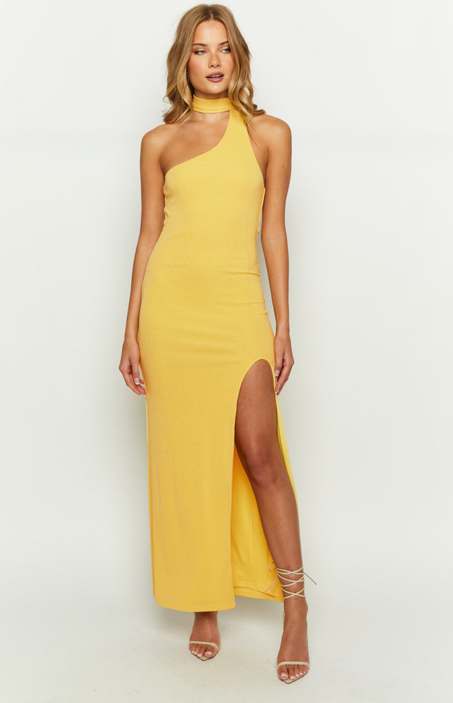 Ferris Yellow Maxi Dress – Beginning Boutique