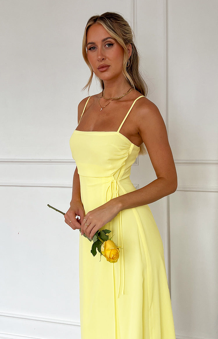 Flossie Yellow Maxi Sleeveless Dress Image