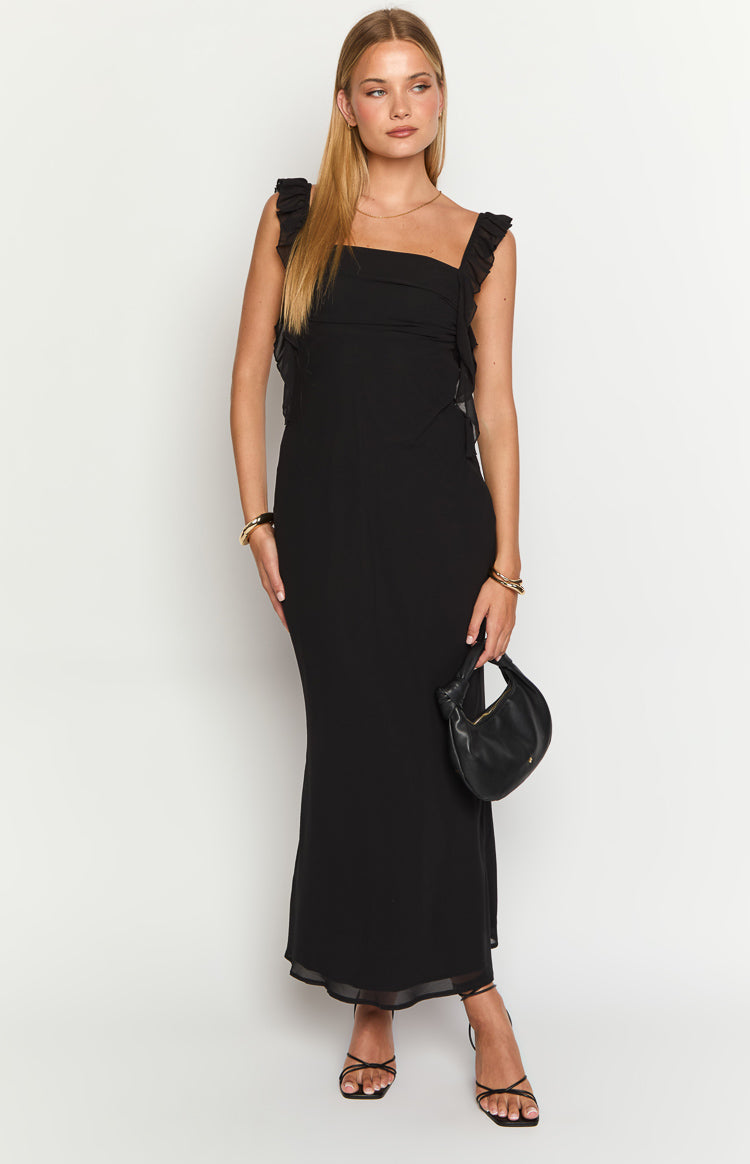 Fortuna Black Maxi Dress - View 6 | Shop Formal Dress