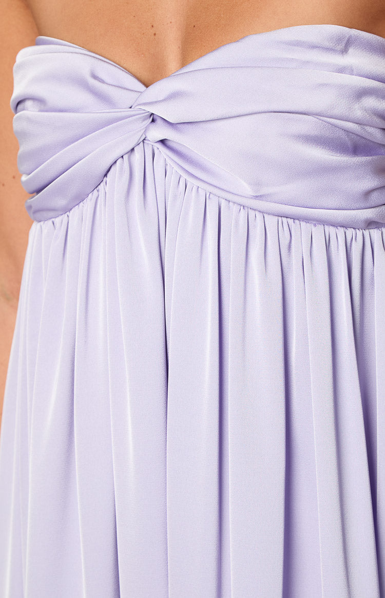 Maiana Lilac Strapless Maxi Dress - View 1 | Shop Formal Dress