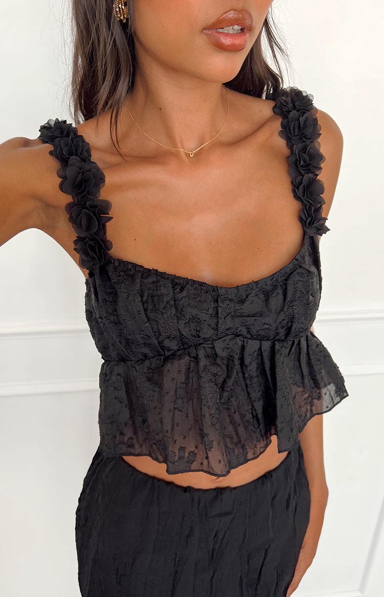 Fallbrook Top in Black main image 1