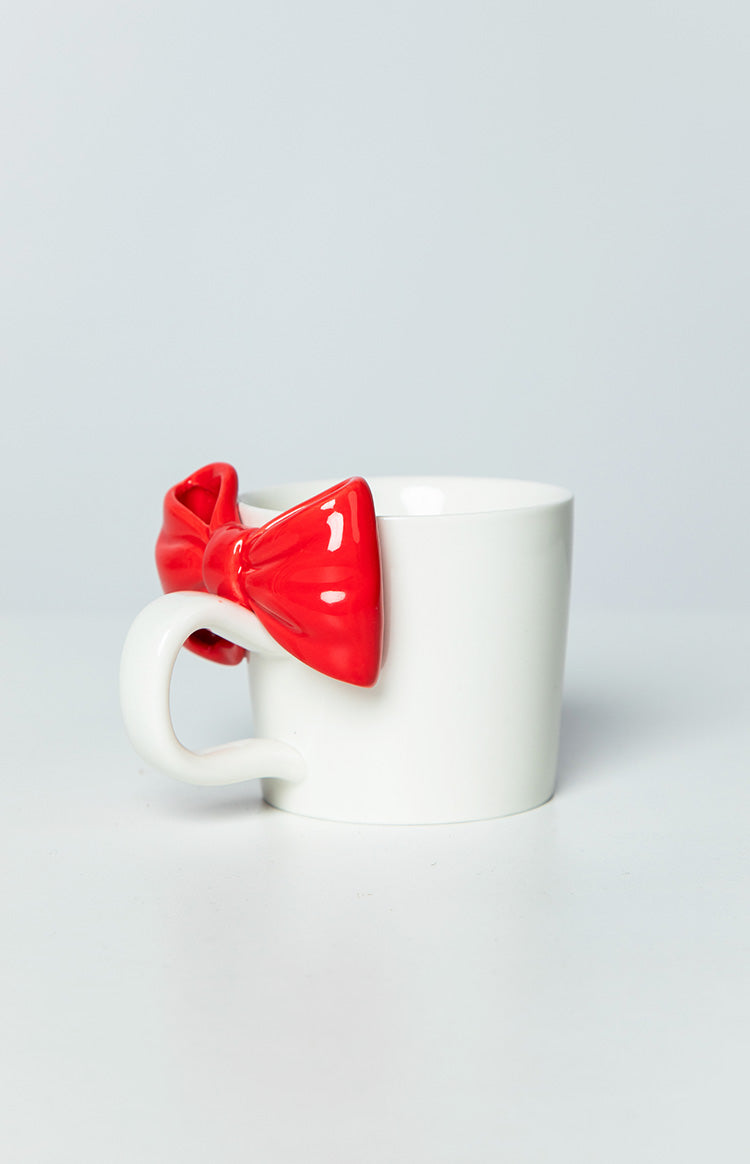 Sugar Sugar White And Red Bow Mug Image