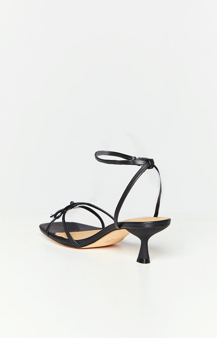 Therapy Luci Black Smooth PU Heels Image