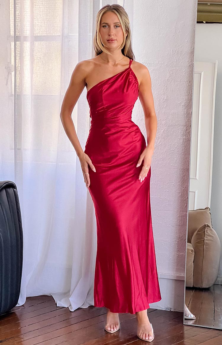 Tina Red Formal Maxi Dress Beginning Boutique