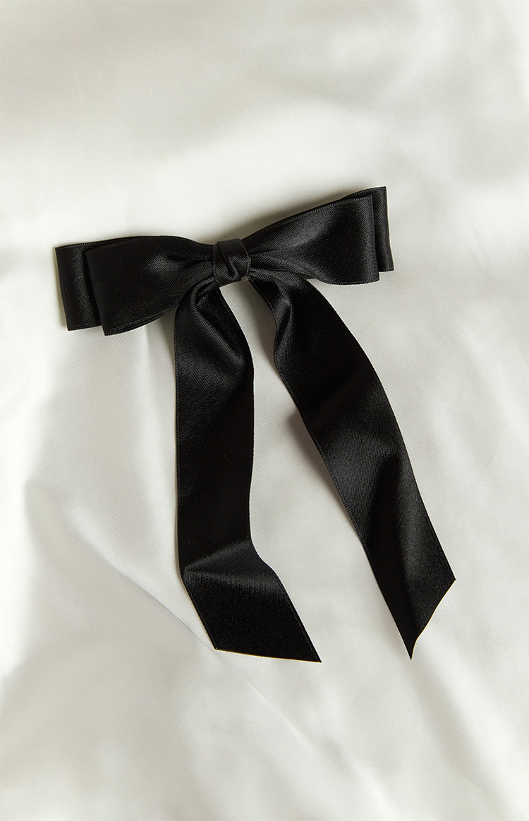 Whimsy Willow Black Bow Hair Clip (FREE over $100) Image