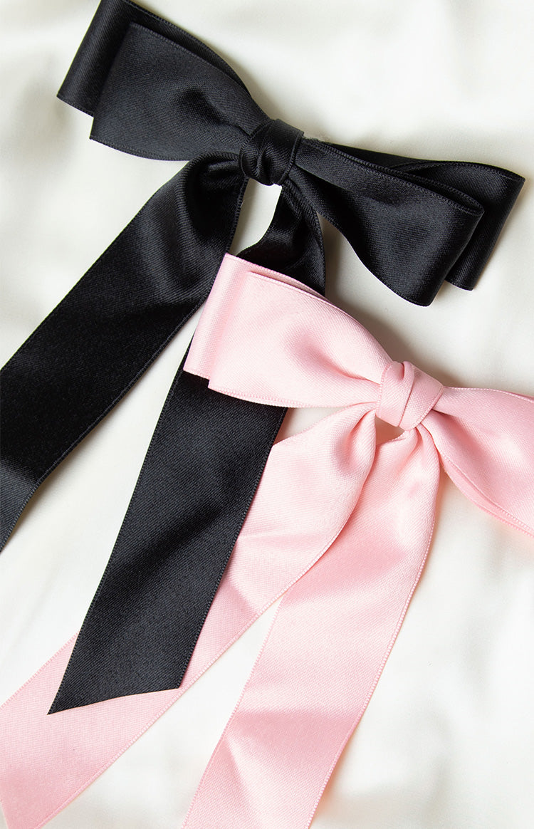 Whimsy Willow Black Bow Hair Clip (FREE over $100) Image