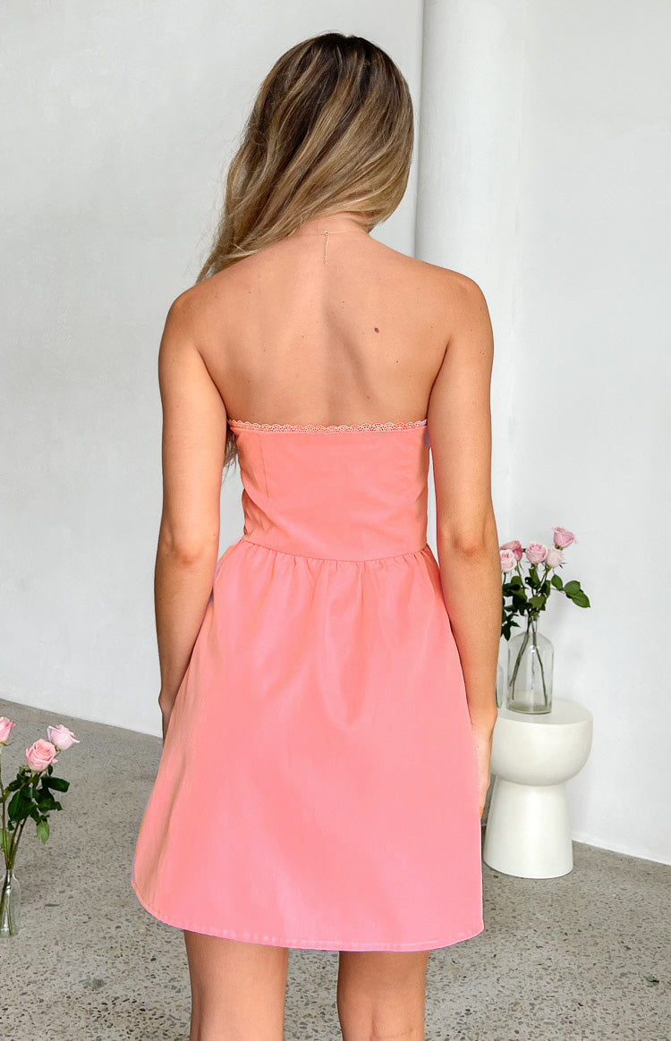 Keely Pink Strapless Mini Dress Image