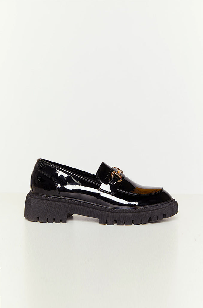 Therapy Extra Black Patent Loafers Beginning Boutique