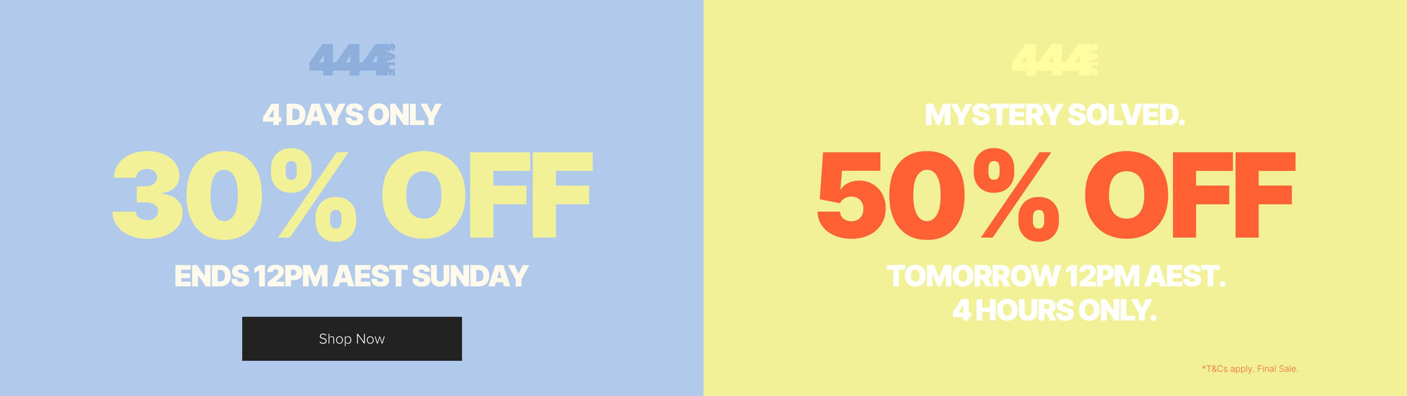 AU Promo 30% + 50% 20/06