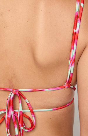 9.0 Swim Sumba Green Floral Bikini Top