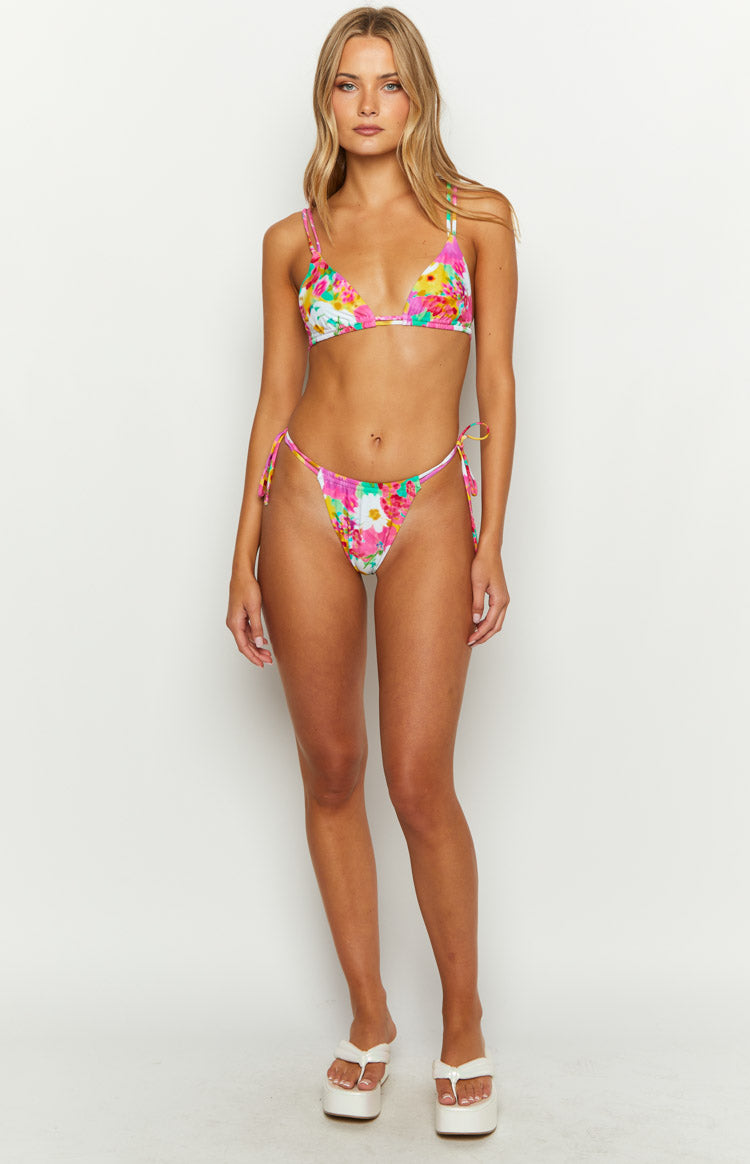 9.0 Swim Sumba Floral Print Bikini Top Image