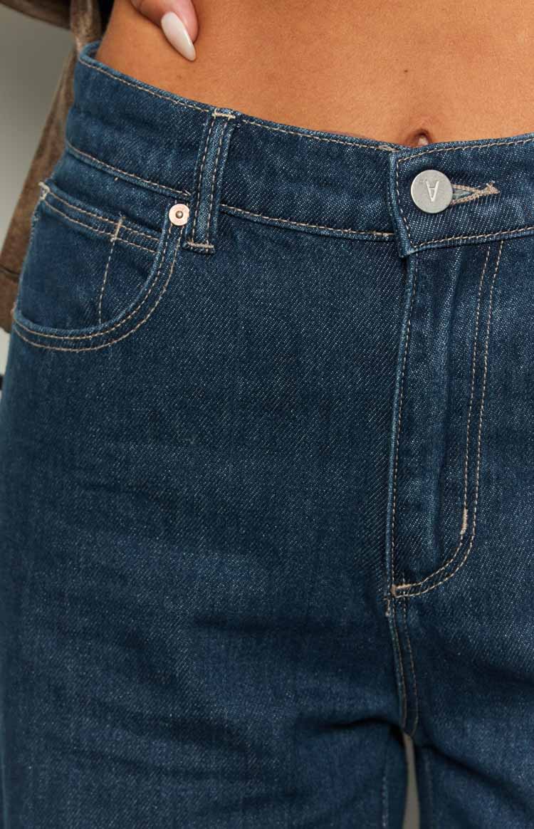 Abrand Kaley Slouch Blue Denim Jeans Image