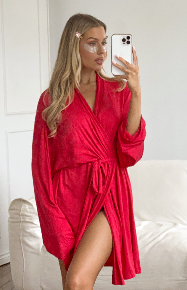 Almost Ready Burgundy Robe