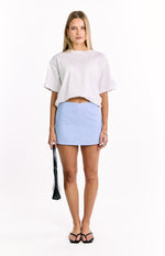 Adrianne Blue Striped Skort Image
