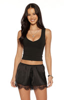 Cream crinkled funnel neck sports jacket with raglan sleeves, snap closure, and elasticated hem