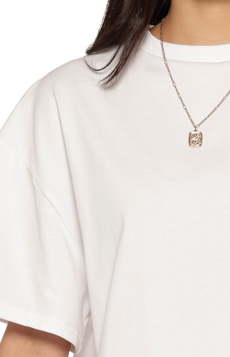 Alba Plain White Tee Image