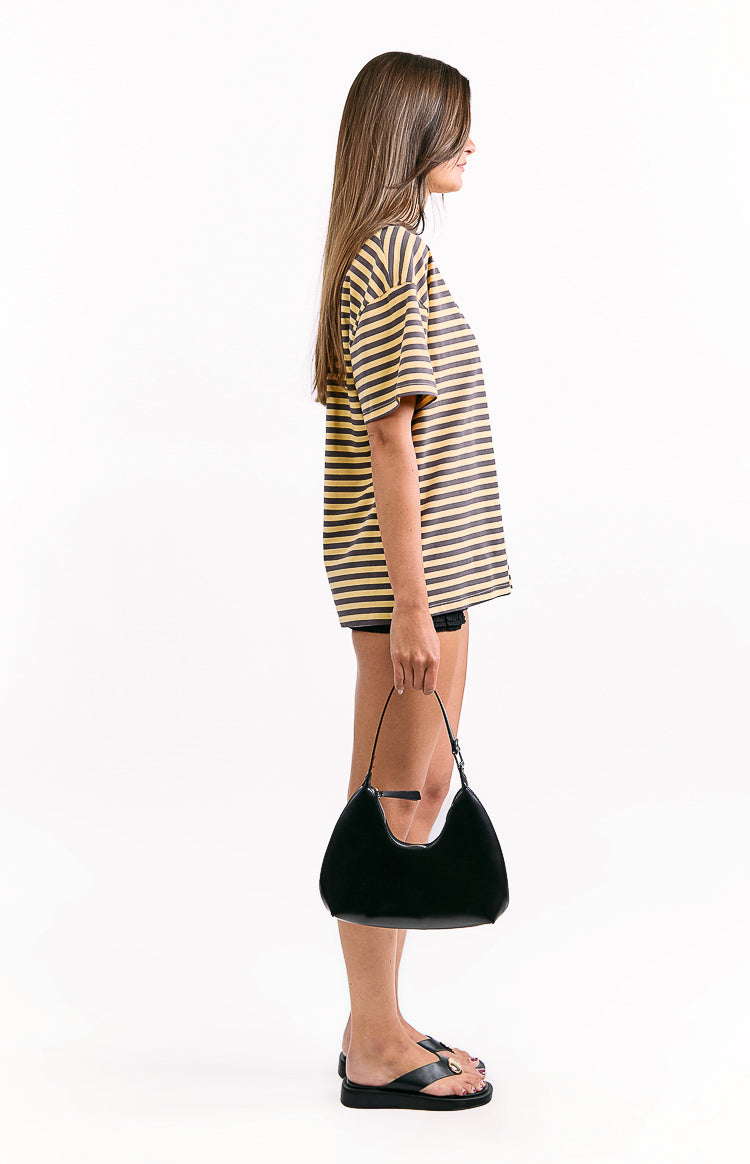 Alba Yellow Stripe Oversized Tee Image