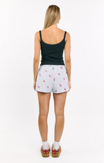 Alexea Lobster Print Pajama Shorts Image
