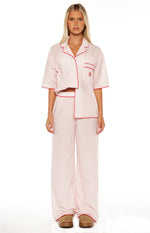Alexea Pink Stripe Pajama Pants Image