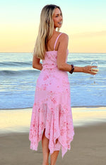 Another World Pink Sequin Midi Dress Image