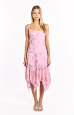 Another World Pink Sequin Midi Dress Image