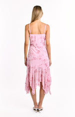 Another World Pink Sequin Midi Dress Image