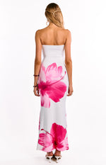 Arizona Pink Floral Print Maxi Dress Image