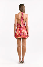 Ashton Orchid Party Mesh Mini Dress Image