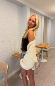 Bad Habits Cream Knit Cardigan