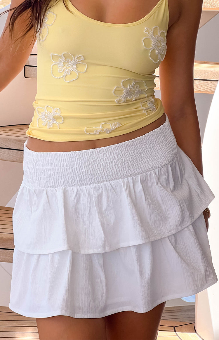 Baxley White Mini Skirt Image