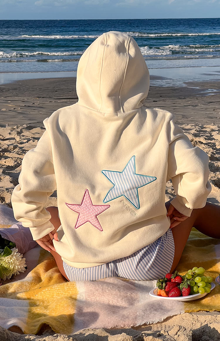 Beginning Cream Star Hoodie Beginning Boutique
