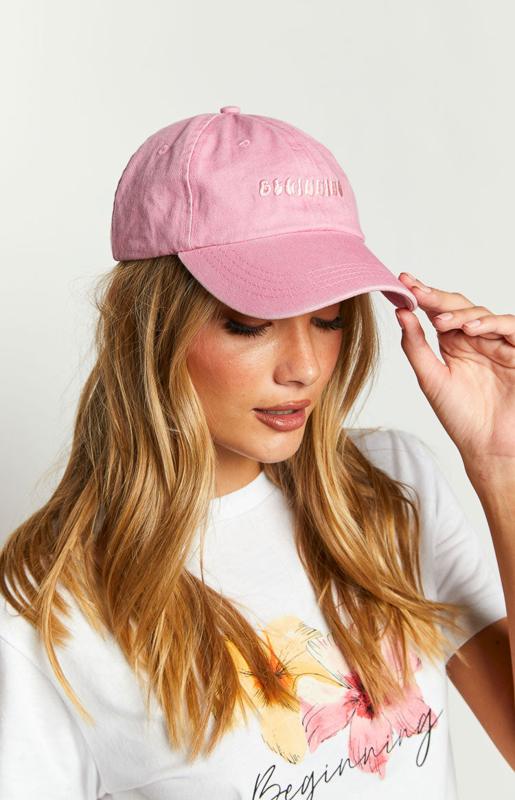 Beginning Boutique Pink Washed Cap (FREE over $180) Image