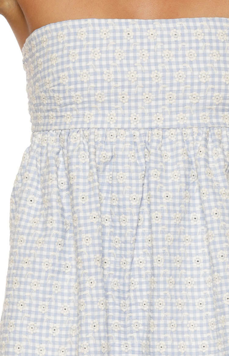 Berrie Blue Strapless Mini Dress Image