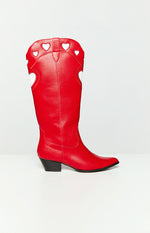 Billini Velma Scarlet White Cowboy Boots Image