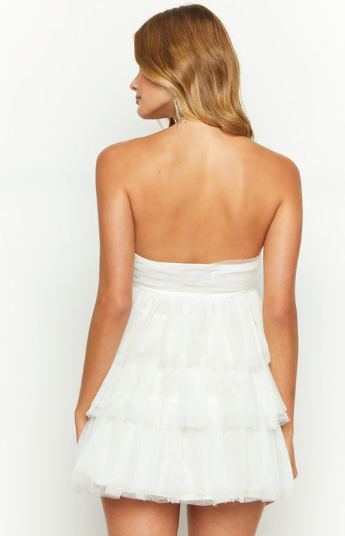 Birthday Girl White Mini Party Dress – Beginning Boutique