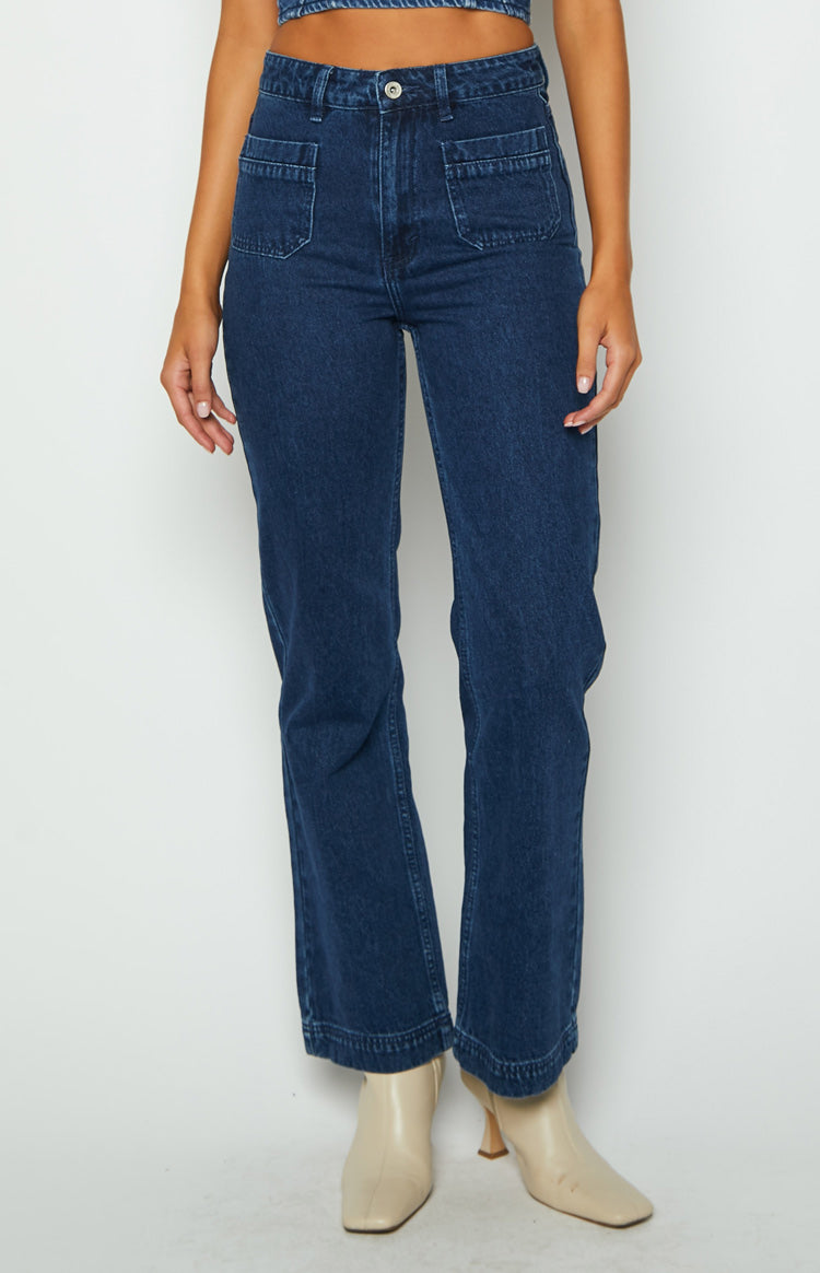 Blayke Dark Blue Denim Jeans Image