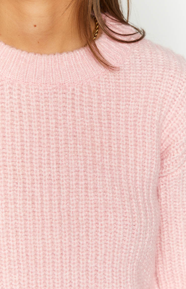 Blush Bliss Pink Knit Sweater - Main Image
