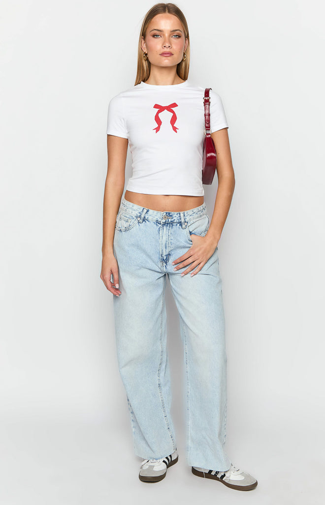 Bow Long Sleeve Baby Tee