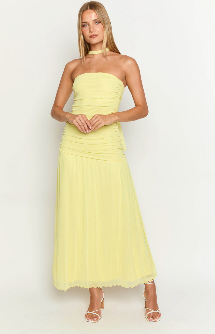 Brayan Yellow Maxi Dress – Beginning Boutique