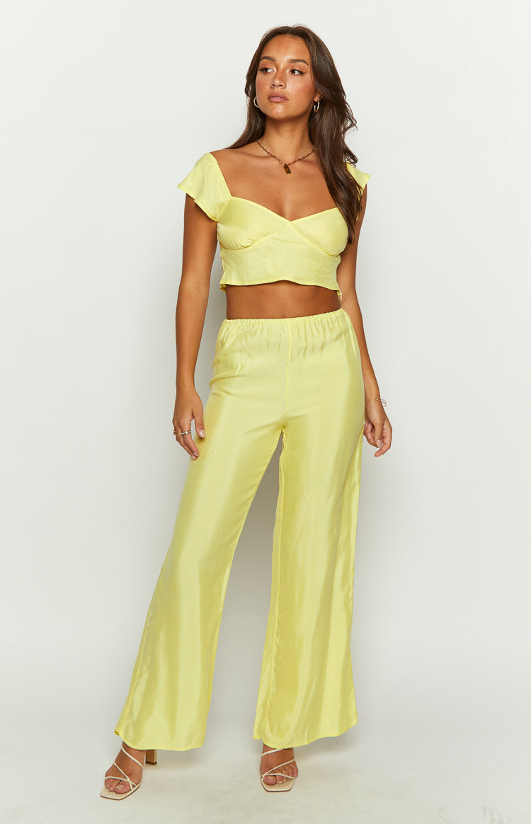 Bridget Yellow Pants – Beginning Boutique