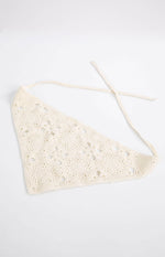 Briene Cream Crochet Multi Wear Scarf Image