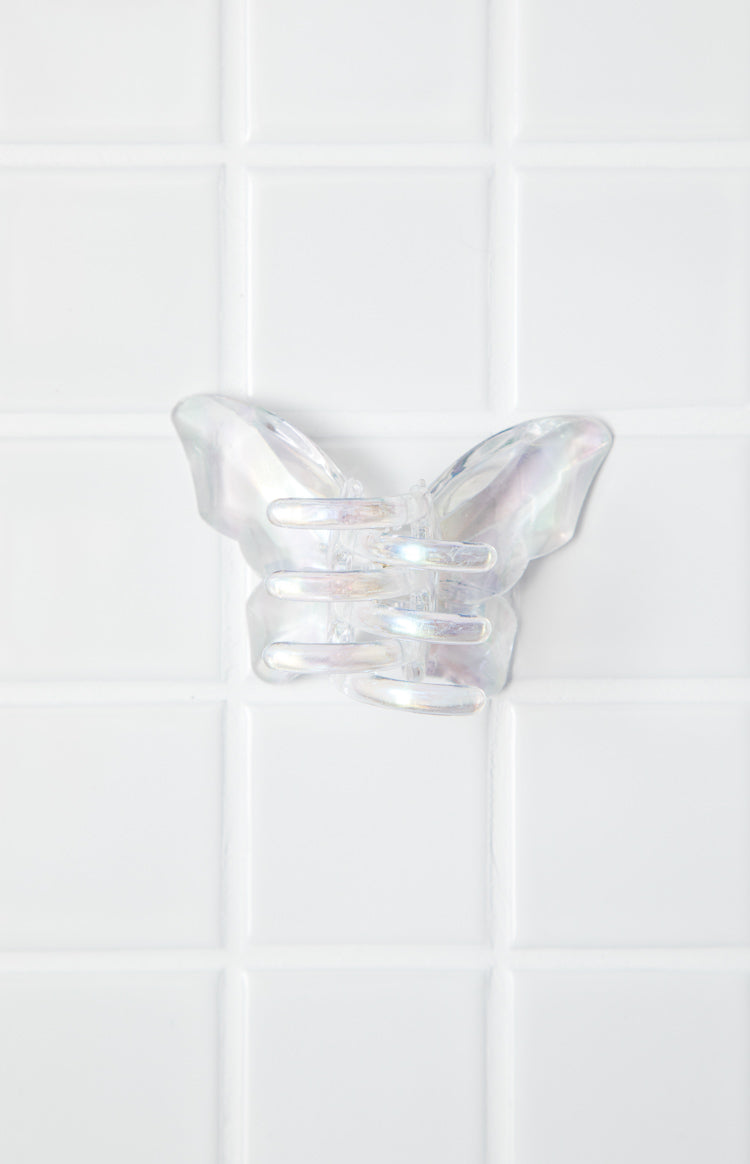 Butterfly Iridescent Claw Clip Image