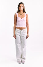 Charli White Low Waist Baggy Leg Jeans Image