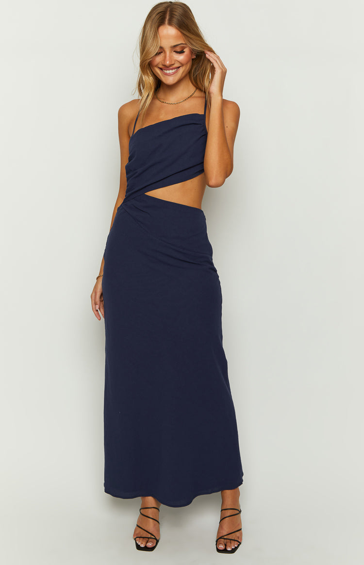 Shop Formal Dress - Cindy Blue Maxi Dress sixth image